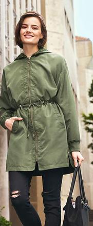 Olivová prechodná bunda l/xl ako nová, pepco,xl