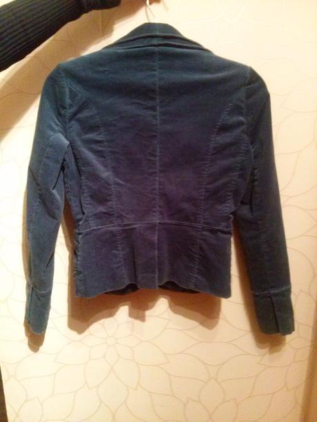 Sako manchestrové petrolejová farba, vero moda,36