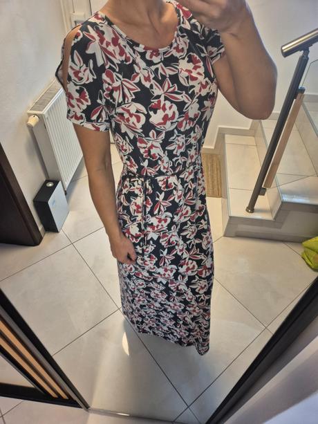 Formálne dlhé šaty s prestrihmi, esmara,s