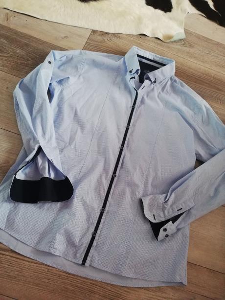 Stylova baby blue košeľa, xxl