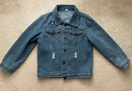 Riflová bunda pre dievča, 128