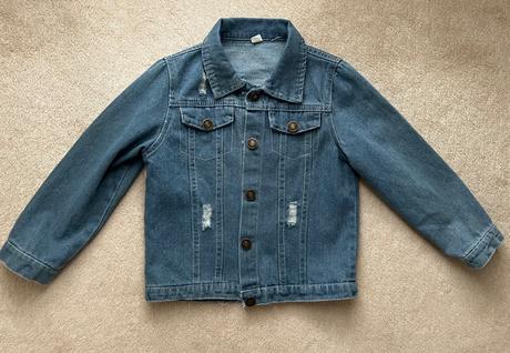 Riflová bunda pre dievča, 128