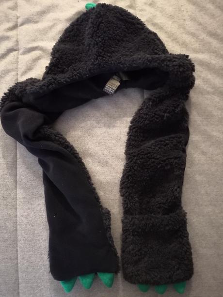 Dino čiapka, šál a rukavice 3v1, f&f