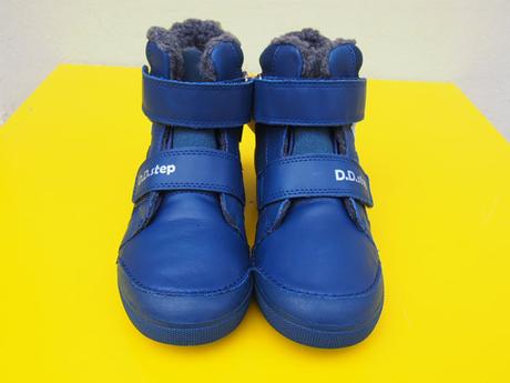 Detské kožené zimné topánky ddstep 068 royal blue, d.d.step,31 / 33 / 34 / 36