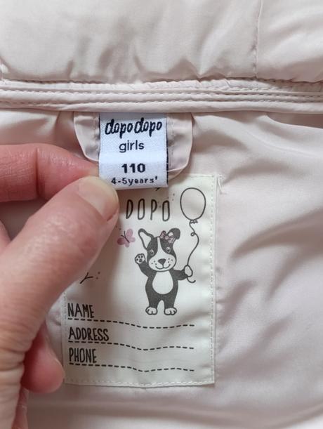 Dievčenská bunda, dopodopo,110