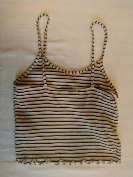 Dámsky pásikavý crop top, forever, xs, xs