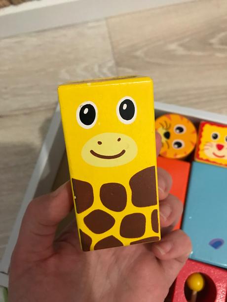 Vilac senzorické drevene kocky,