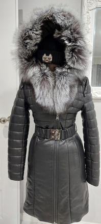 Kožená bunda kara, s