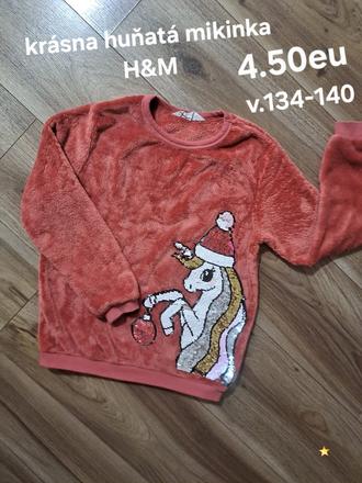 Huňatá mikinka h&m, h&m,134