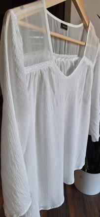 Tunika halenka biela s cipkou lascana 40/42, l