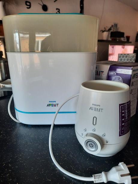 Set parný sterilizátor + ohrievač avent philips, avent