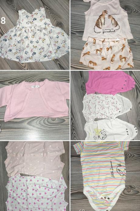 Balík oblečenia pre dievčatko veľkosť 68, 68–80