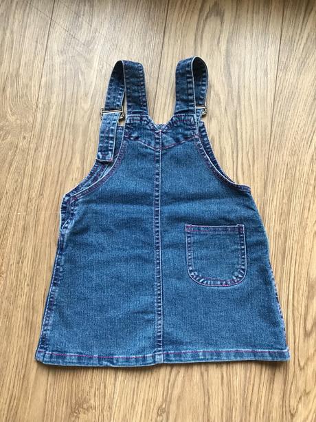 Jahodkova riflova suknicka/saticky, 92