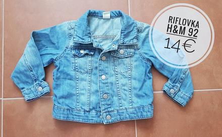 Rifľová bundička h&m 92, h&m,92