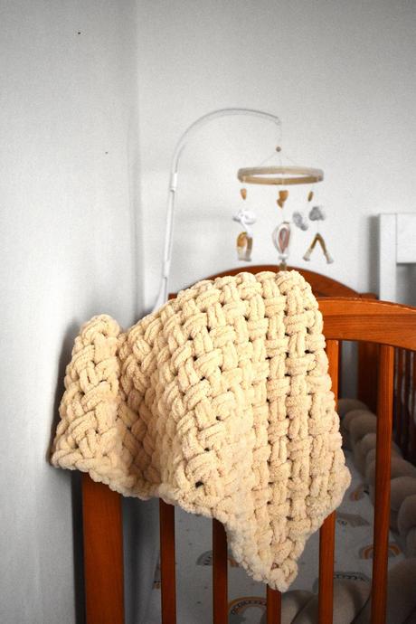 Handmade puffy deka pre dieťa,