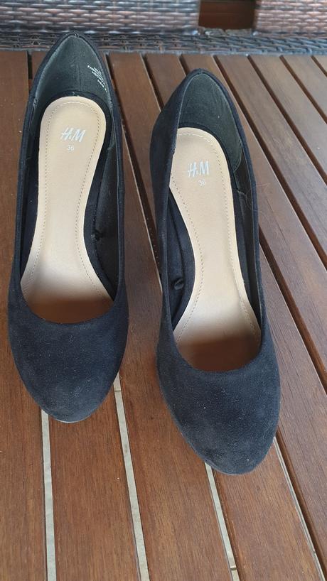 Semišové lodičky zn. hm veľkosť č. 36, h&m,36