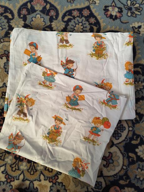 Bavlnené obliečky s motívom chlapca a dievča, šírka (cm): 90,dĺžka (cm): 130