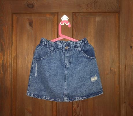 Riflová suknička s vreckami, pepco,146