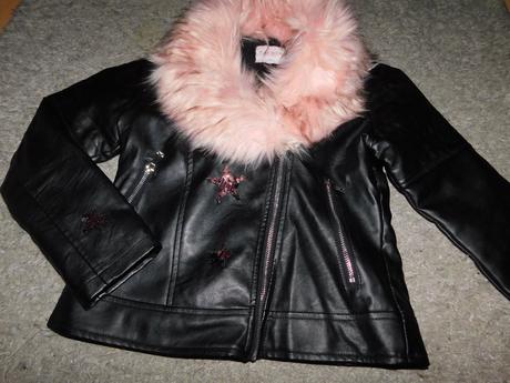 Kožená bunda - oteplena 158-164, 158