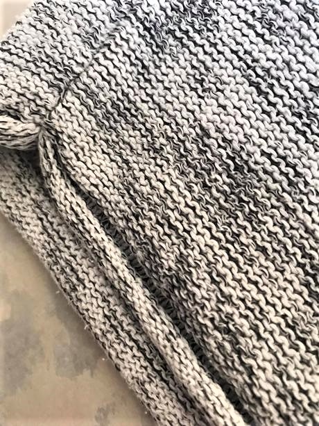 Bavlnený melírovaný pulóver l/xl, h&m,xxl