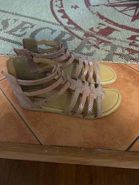 Svetloružové dievčenské sandále, graceland,36