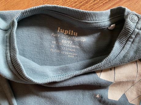 Tričko modré so sloníkom, lupilu,86