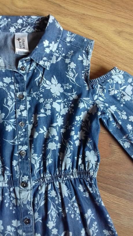 Rifľové šaty, c&a,134