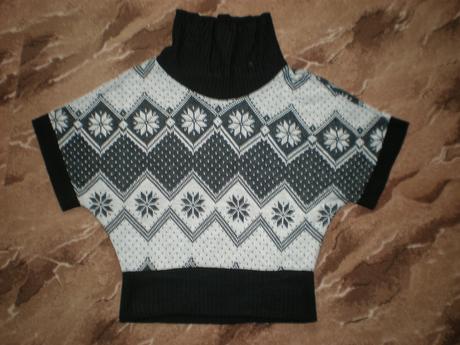 Zimný svetrík s krátkym rukávom, m