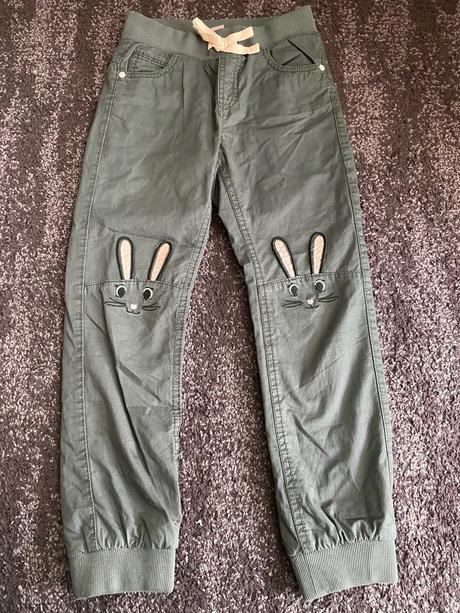 Zajačikový komplet (zateplene nohavice), h&m,122