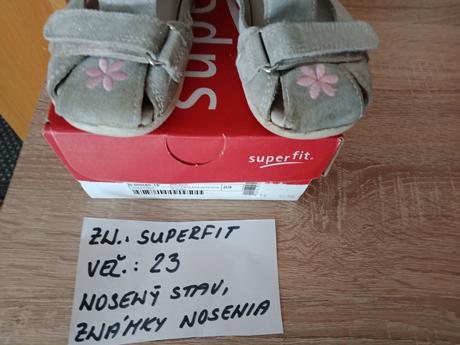Dievčenské sandále zn.superfit veľ.23, superfit,23