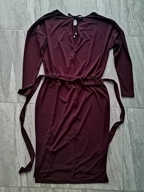 Bordové šik šaty lindex, vxs-s, lindex,s