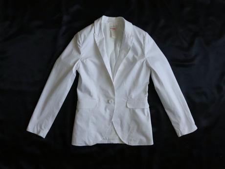 Biele sako - bezchybný stav, h&m,s