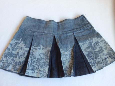 Riflova sukňa na leto, s