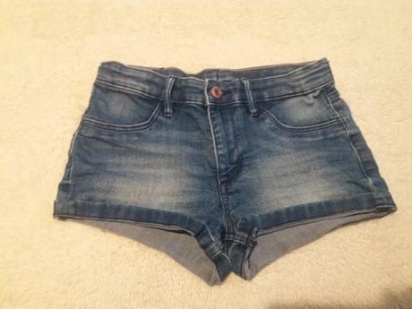Riflove sortky, denim,146