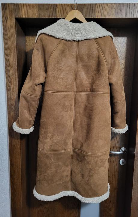 Dlhý klasický kabát, h&m,s