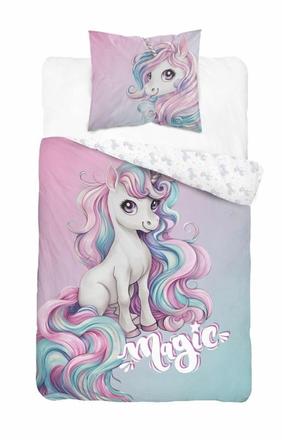 Obliečky jednorožec pastel 140/200, 70/80, šírka (cm): 140,dĺžka (cm): 200