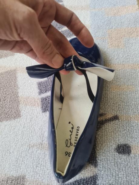 Lakové balerínky mašla sa dá dat dole-č.36, reserved,36