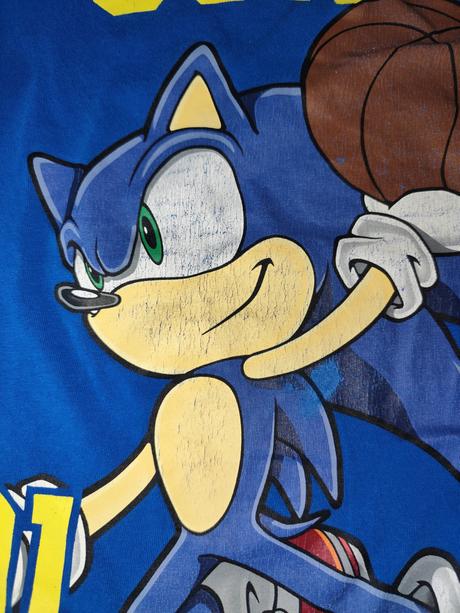 Tričko sonic + mickey mouse, 128