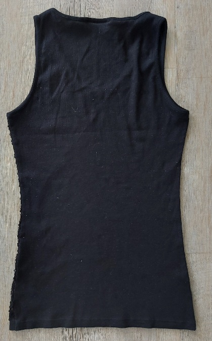 Čierne tielko s flitrami, yessica,38