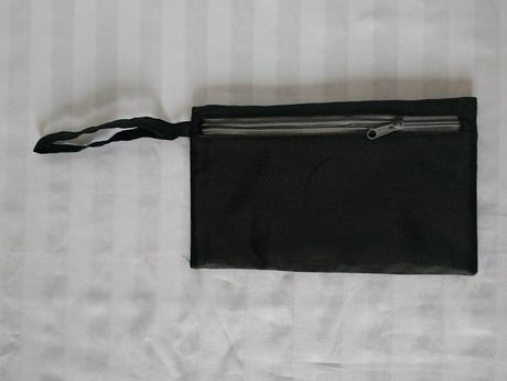 Čierne dvojité púzdro na rúška, respirátory kimood,