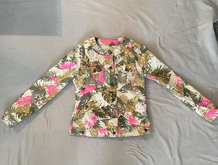 Riflová bunda vzorovaná, benetton,140