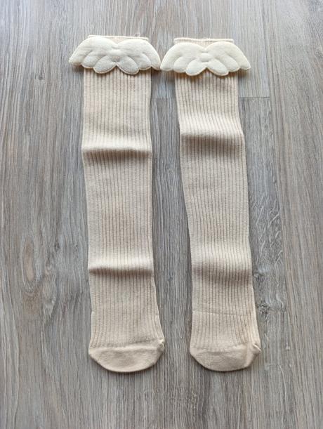 Dievčenské podkolienky s krídlami - 2 veľkosti, 