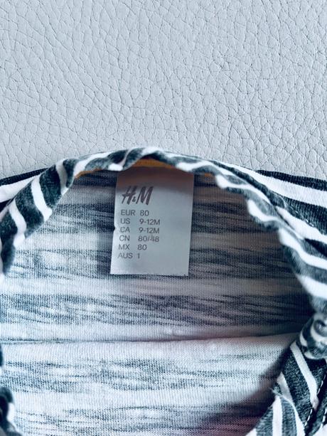 Tricko s dlhym rukavom h&m, h&m,80