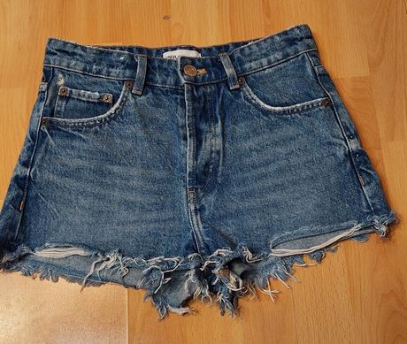 Rifľové šortky zn. zara, zara,34