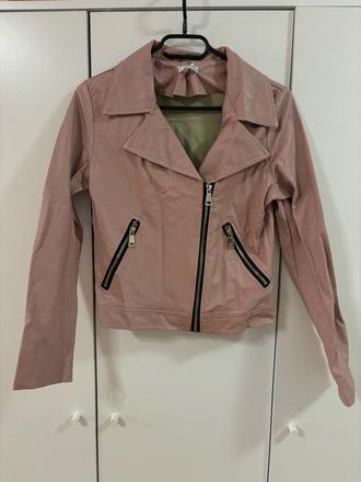 Ruzova bunda na zips, xs
