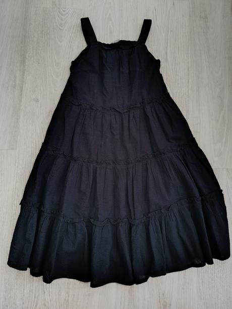 Čierne šaty, h&m,128