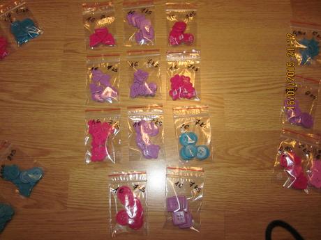 gombiky na textil ozdobné detské rôzne farby ,