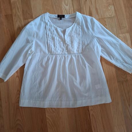 Biela hodvábna blúzka, xl