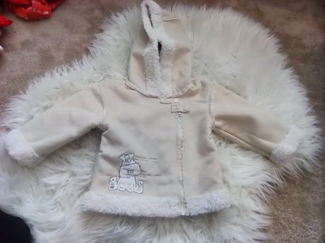 Teplý dievčenský kabátik, mamas & papas,74