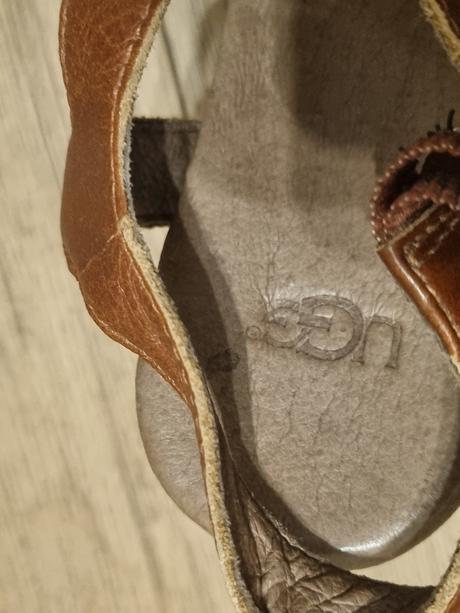 Kožené drevákové sandále ugg veľ.37, 37